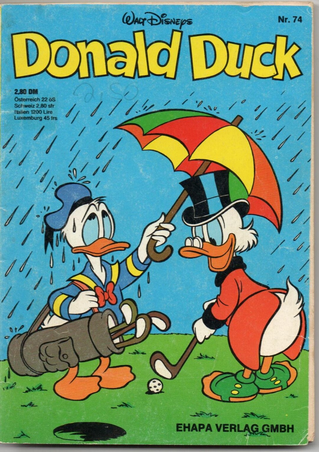 Donald Duck Paperback No. 74 Comics From 1979 Walt Disney 96-page