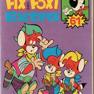 Vintage Fix and Foxi Extra Paperback Comics Numéro 61 de 1980 Bande dessinée 192 pages