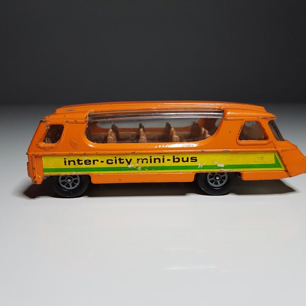 Vintage Corgi Toys Inter City Mini Bus Blechauto Spielzeug Model Blech Metall Auto Fahrzeug Wagen Großbritannien England