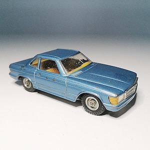 Vintage CKO Kellermann 440 Mercedes 350 SL Blue Metallic - Made in Western Germany - 1970s Tin Toy Rare