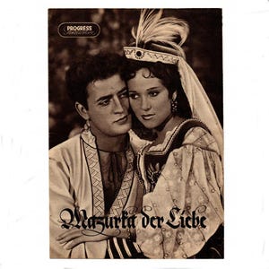 GDR Film Illustrated Progress Mazurka of Love No. 47 from 1957 Magazine Book Series Film Actor GDR Newspaper