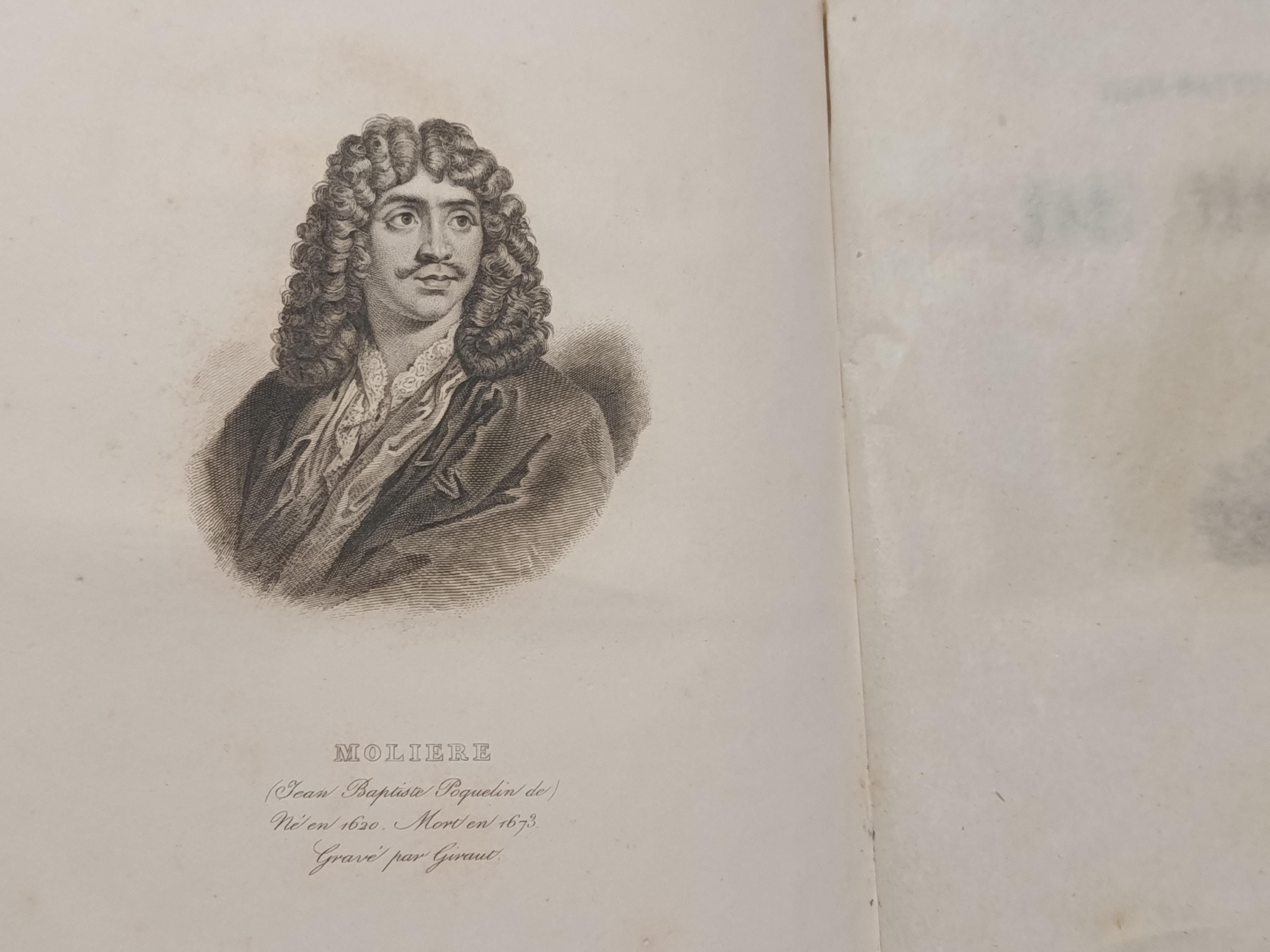 Antique Book 1845 – Molière “complete Works” (Œuvres Complètes