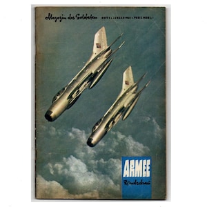 DDR Magazine Army Review Issue No. 1 January 1965 Vintage Newspaper Book GDR Soldier&#39;s Magazine NVA Illustrated Series Germany