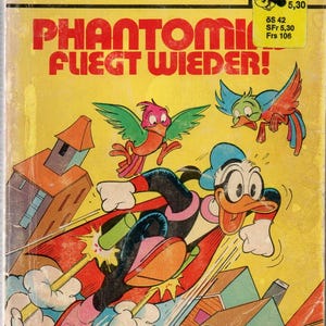 Funny paperbacks Walt Disney's Phantomias flies again No. 44 from 1977 255 pages booklet cartoon figure cartoon comic book Ehapa Verlag