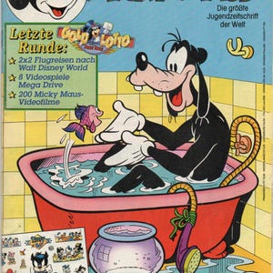 Vintage Mickey Mouse Donald Duck No. 40 / 26. 9 Comics from 1991 Walt Disney Magazine Animated Character Cartoon Comic Book