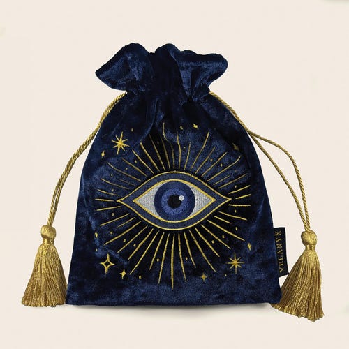 Pochette en velours The Watcher