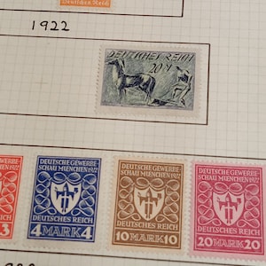 Deutsche Sammelblattmarken 1922
