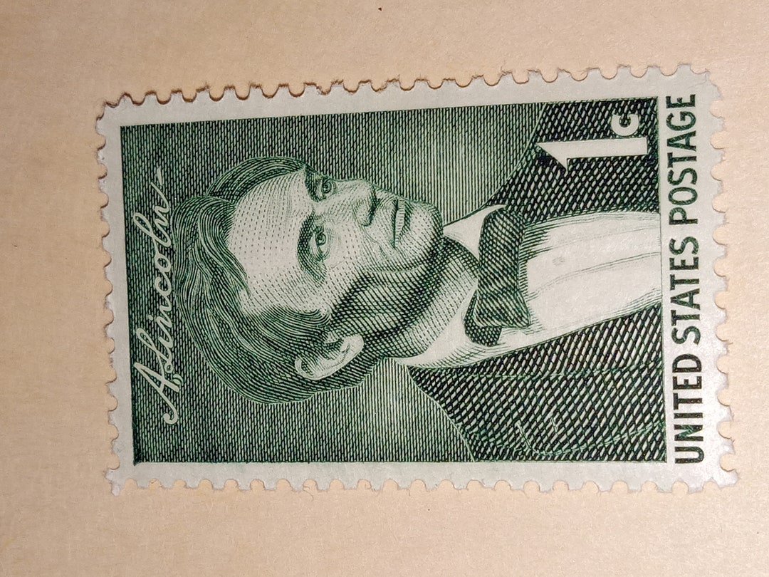 Scott 1113 1 Cent Green Abraham Lincoln Mint Stamp 1959 Etsy