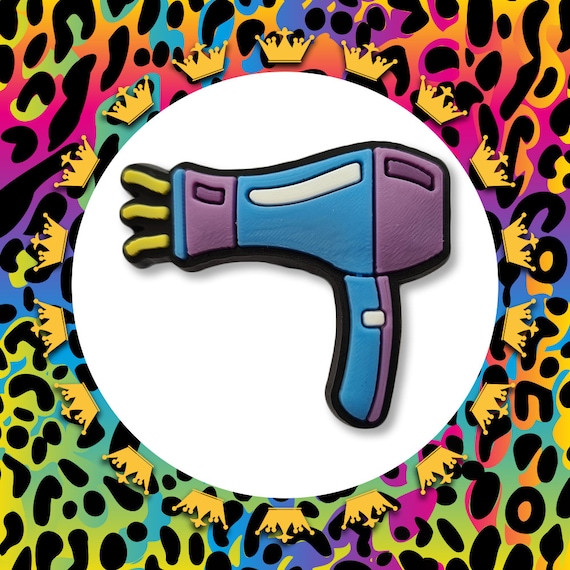 Super Cute Hair Dryer Dressing Salon Barber Charm to Fit Crocs