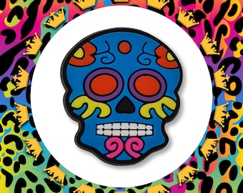 Super Cute SUGAR SKULL Baby Charm To Fit Crocs/Clogs - PVC - Magical Pretty