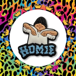 Homie Gangster Croc Charm: Street Life Mexican Clog Decoration