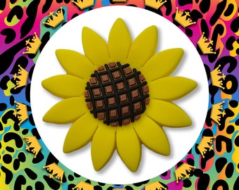 Super Pretty Yellow Sunflower Croc Charm - Plant Garden Summer