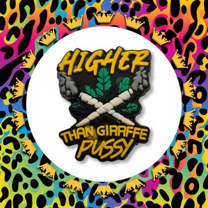 STONER Charm To Fit Crocs/Clogs - PVC - Smoker - Leaf - Green - Ganja - Herbal