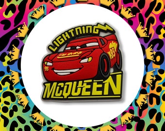 CARTOON - Cars Lightning McQueen Croc Charm - PVC - CUTE - 3D