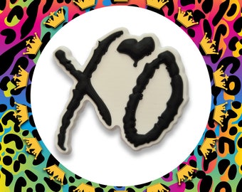 Super Cute The Weeknd Black XO Croc Charm - Music Singer