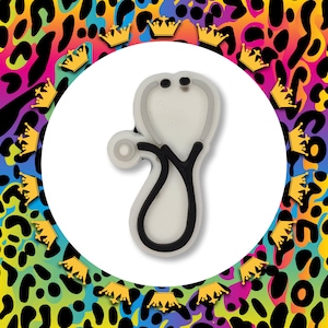 Super Cute Nurse/Doctor Stethoscope Croc Charm - PVC - Medical - Hospital