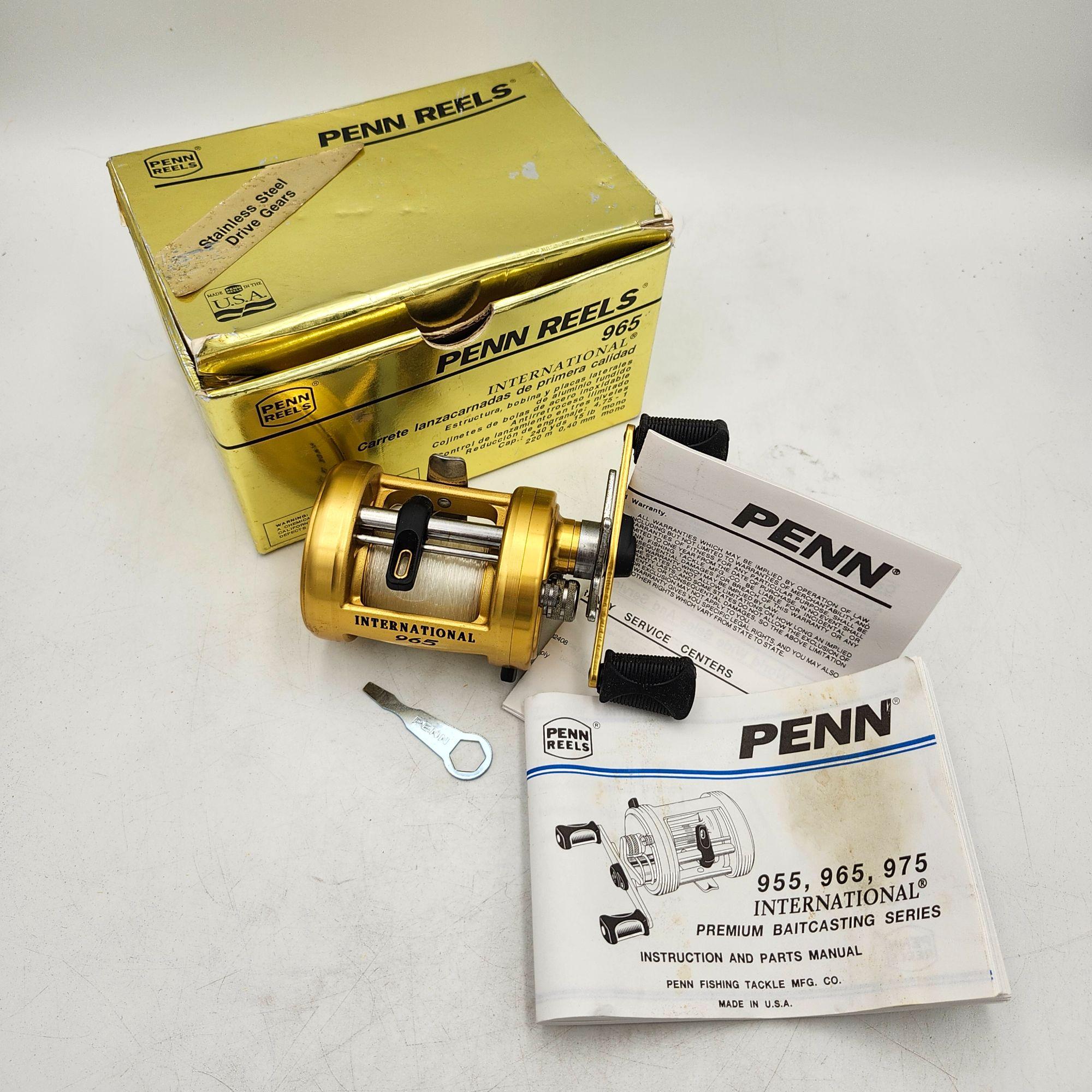 Penn International 965 Baitcasting Trolling Fishing Reel Gold OEM