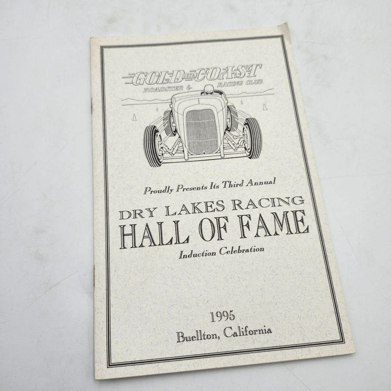 Dry Lakes Racing Hall of Fame 1995 Inductions Program Booklet El Mirage ...