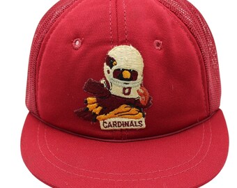 Phoenix Arizona Cardinals Vintage Red Embroidered Kids Trucker Hat Cap 3-6yrs