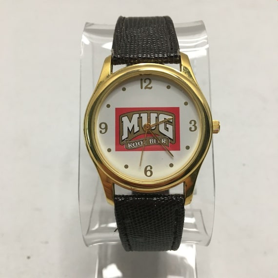 Vintage Mug Rootbeer Promotional Wrist Watch Gold… - image 2