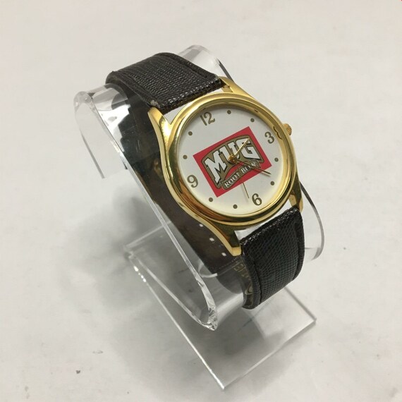Vintage Mug Rootbeer Promotional Wrist Watch Gold… - image 1