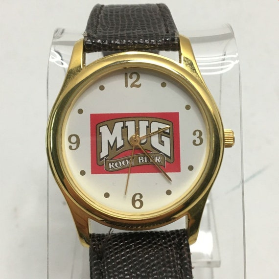 Vintage Mug Rootbeer Promotional Wrist Watch Gold… - image 4