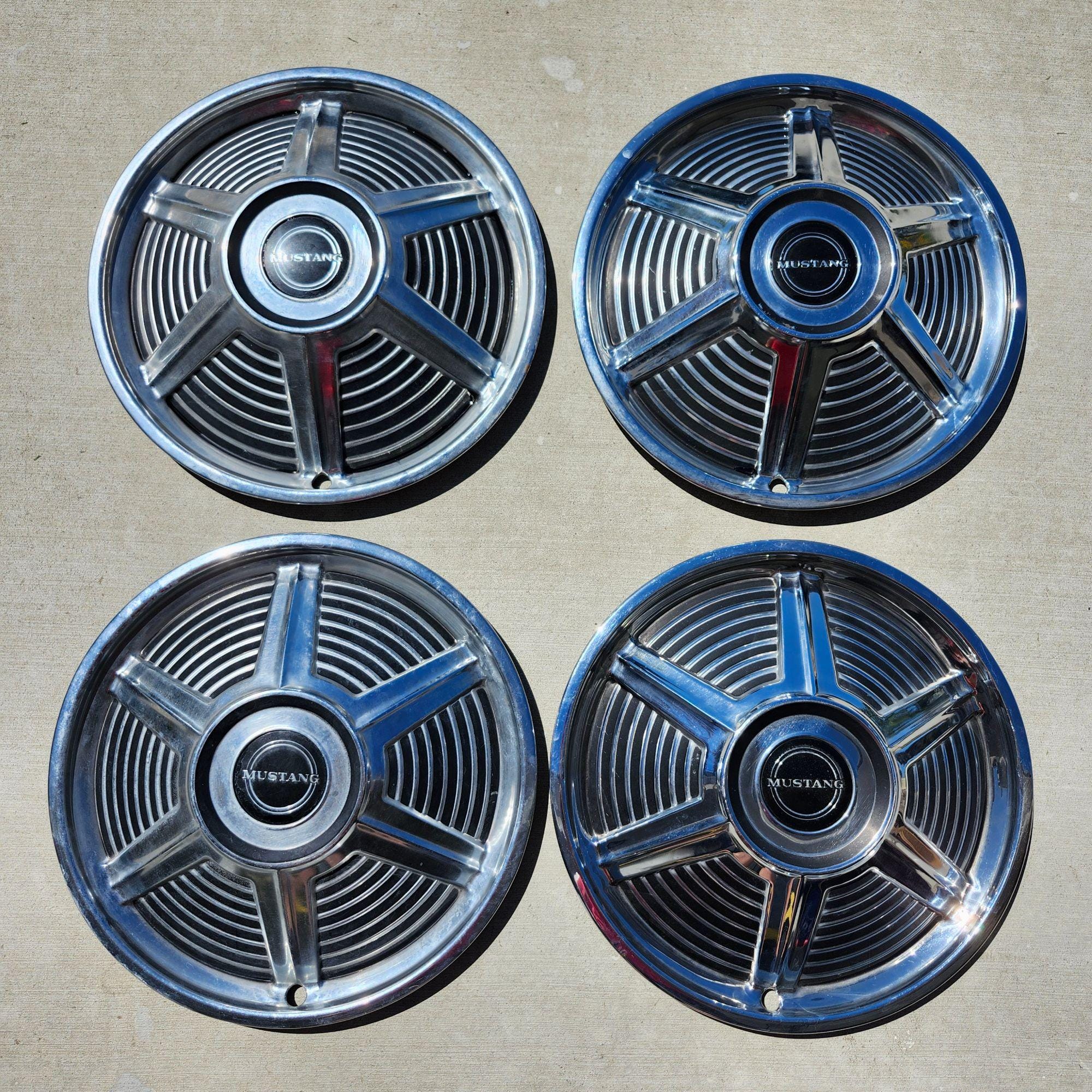 Original OEM 1964 1965 1966 Ford Mustang 14in Hubcaps Wheels