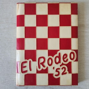 Merced Union High School El Rodeo 1952 Yearbook Vintage Collectible