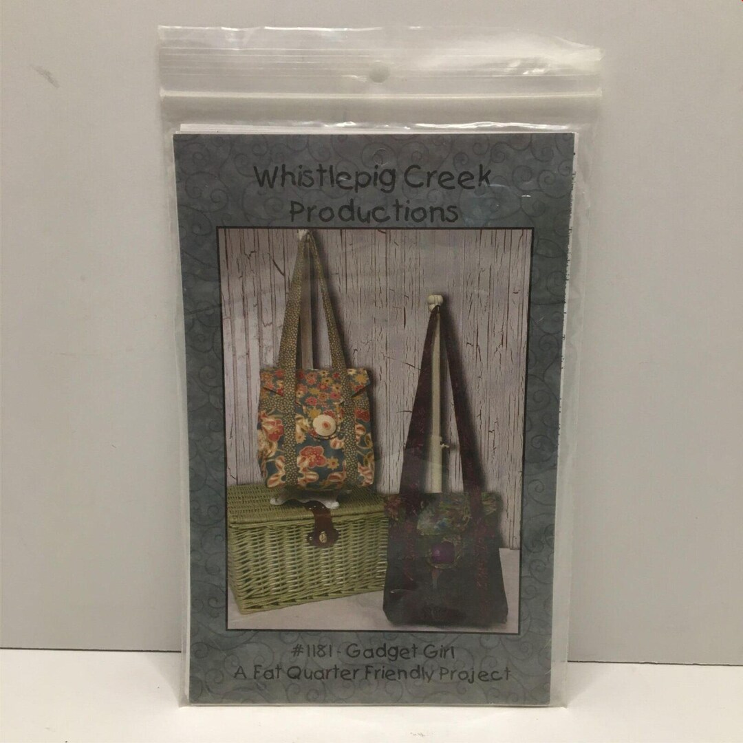Whistlepig Creek 1181 Gadget Girl Fat Quarter Sewing Project Pattern ...
