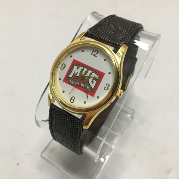 Vintage Mug Rootbeer Promotional Wrist Watch Gold… - image 3
