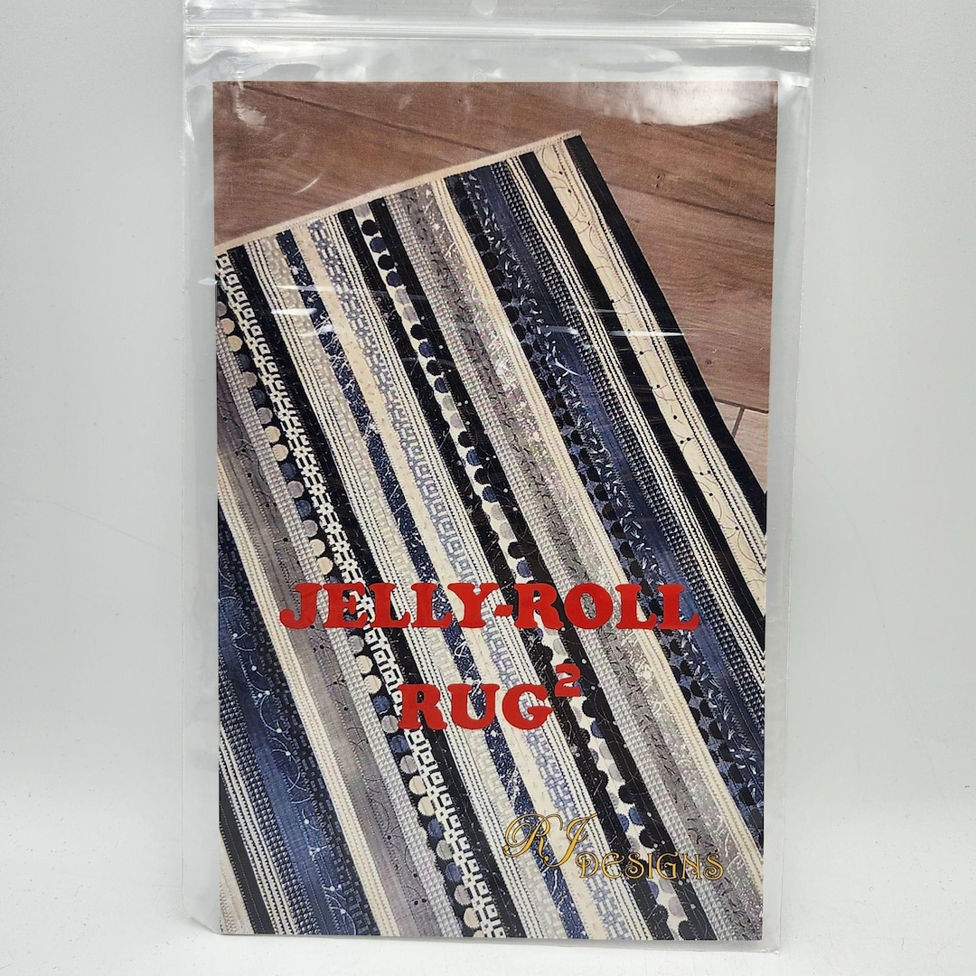 RJ Designs Jelly Roll Rug Squared Pattern Area Rug Instructions 27in X ...