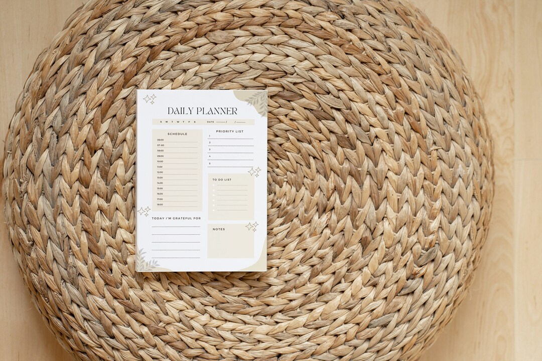 Planner Sheet.pdf Printable Daily Planner, Printable Daily Planner Sheet, PDF Printable ...