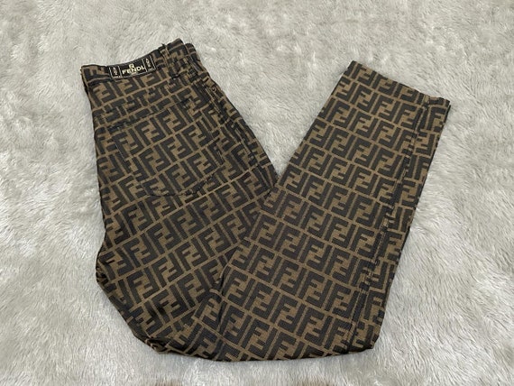 FENDI ZUCCA Monogram Trouser pants Size 30 Made i… - image 1