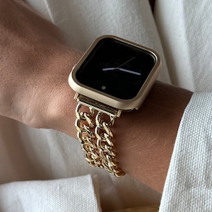 Gold Apple Watch Band Women 40mm 38mm 41mm 42mm 44mm 45m- Apple Watch Armband- Apple Watch Strap- iWatch Band Designer- Apple Watch Bracelet