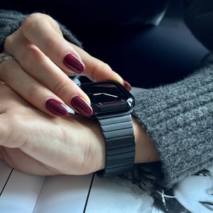 Apple Watch Band 38mm 40mm 41mm 42mm 44mm-Apple Watch Strap-iWatch Armband- Designer Apple Watch Bracelet- Stainless Steel Watch Band