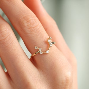 Etsy zodiac best sale ring