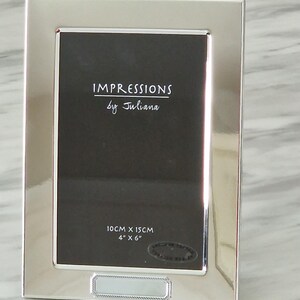 Personalized Silver Plated Photo Frame For All Occasions: Lacquer Coated To Prevent Tarnishing.