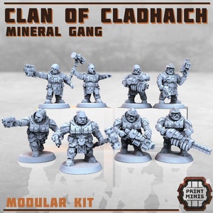 28 mm Clan of Cladhaich - Mineral Gang (Heroic Scale) (Modular)