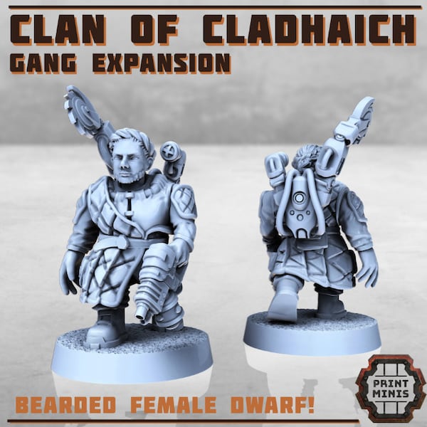 28mm Clan of Claidhach - Gang Member Type #2 (Heroic Scale)