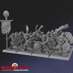 Guerriers orques 28/32 mm - (Rencontres monstrueuses)