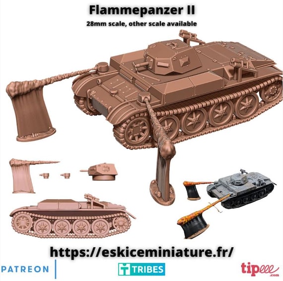 WW2 ドイツ軍 火炎放射戦車 2 両セット - Etsy 日本