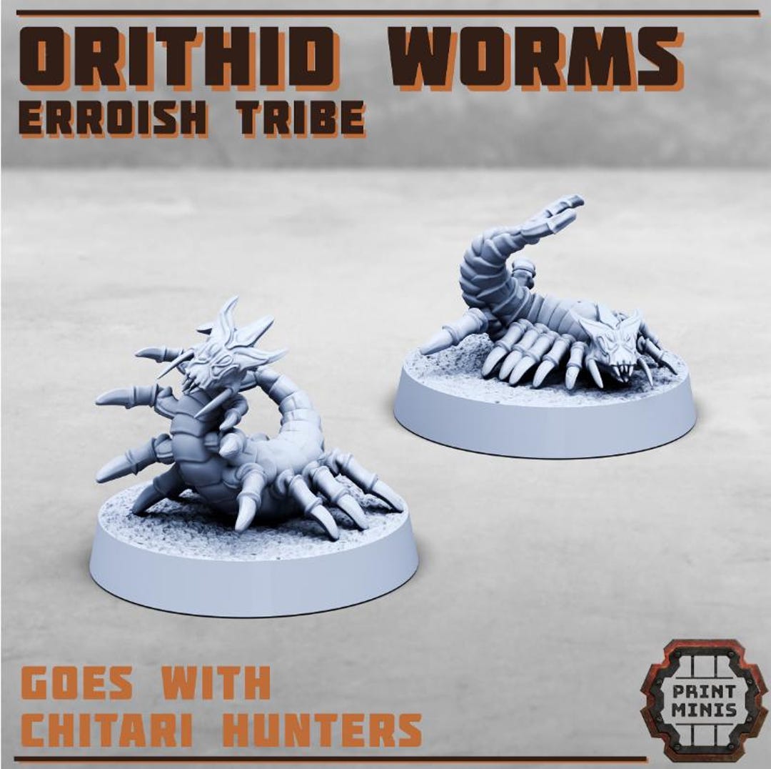 28mm Orithid Worms - Erroish Tribe (heroic Scale) (MODULAR) - Etsy UK