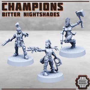 28mm Champions - Bitter Nightshades (Heroic Scale)
