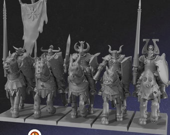 28/32mm Dark Crusader Knights - (Monstrous Encounters)