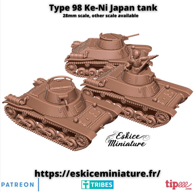 WW2 Japanese Type 98 Ke-ni Tank Set - Etsy