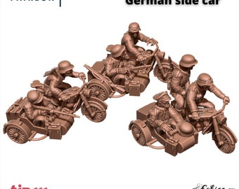 WW2 German Motorbikes w/ Sidecars Set