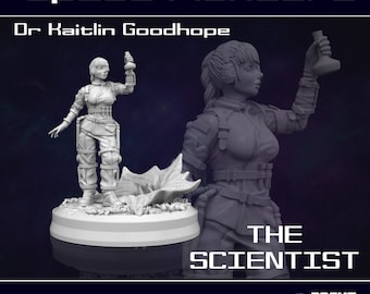 28mm Dr. Kaitlin Goodhope - Scientist - Space Pioneer Collection (Heroic Scale)
