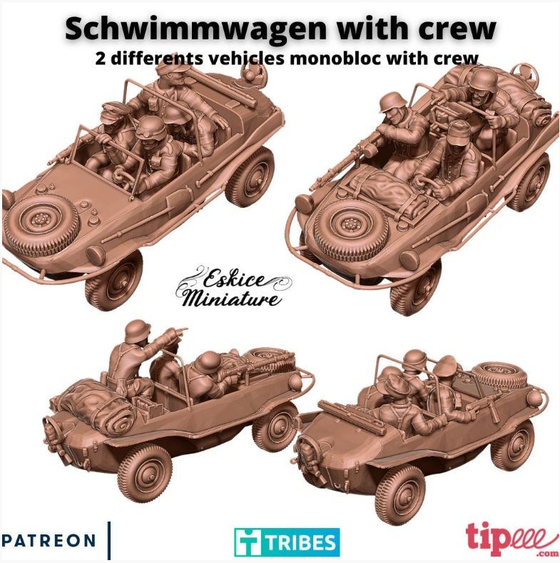 第二次世界大戦のドイツ製シュビムワーゲンセット - Etsy 日本