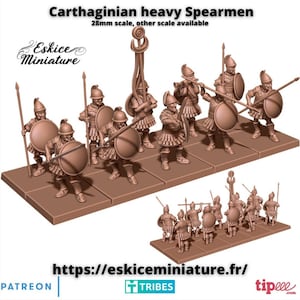 Ancient Carthaginian Heavy Spearman Set