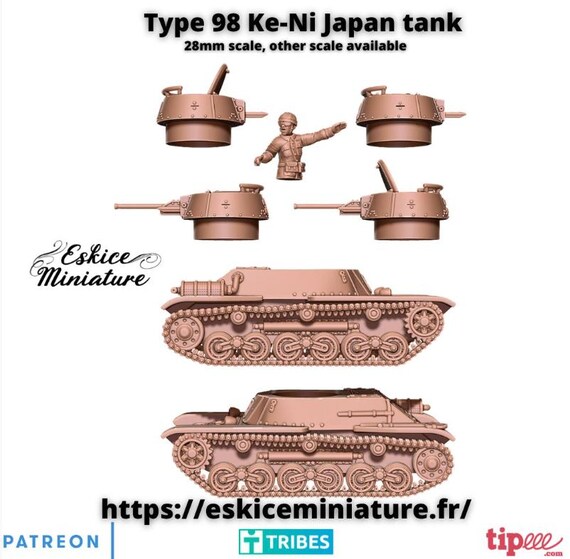 WW2 Japanese Type 98 Ke-ni Tank Set - Etsy Finland